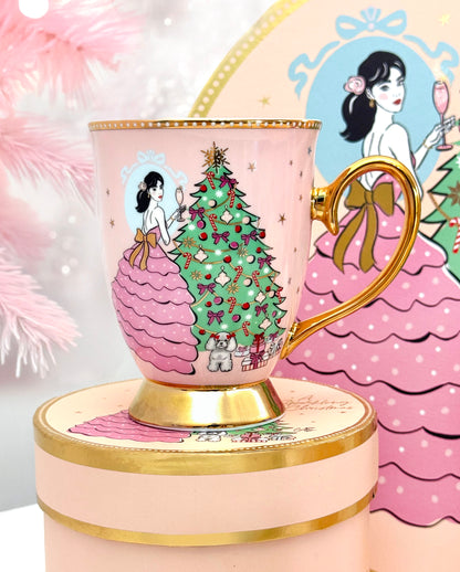 A Sparkling Christmas Mug  - Pink