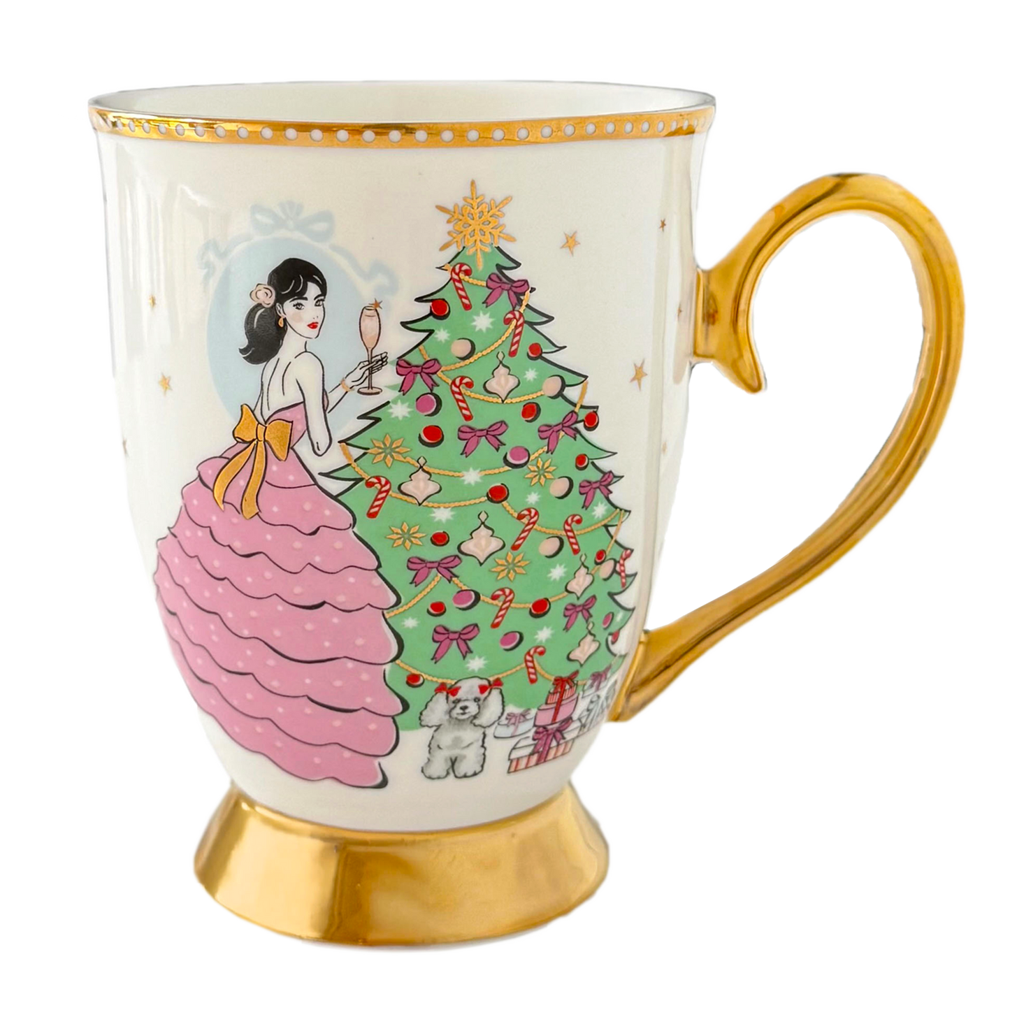 A Sparkling Christmas Mug  - Ivory