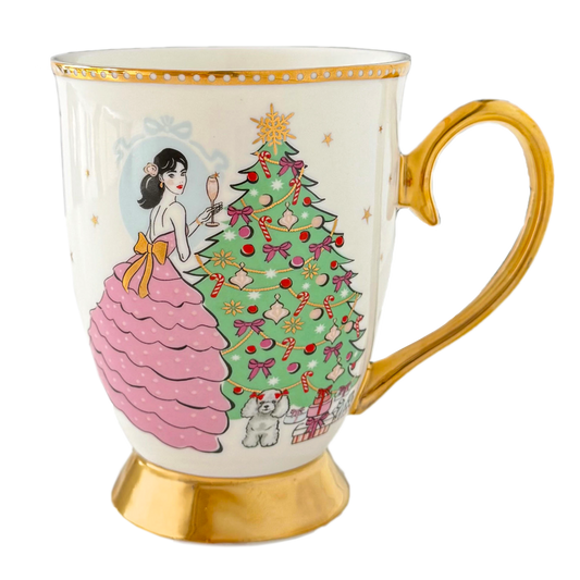 A Sparkling Christmas Mug  - Ivory