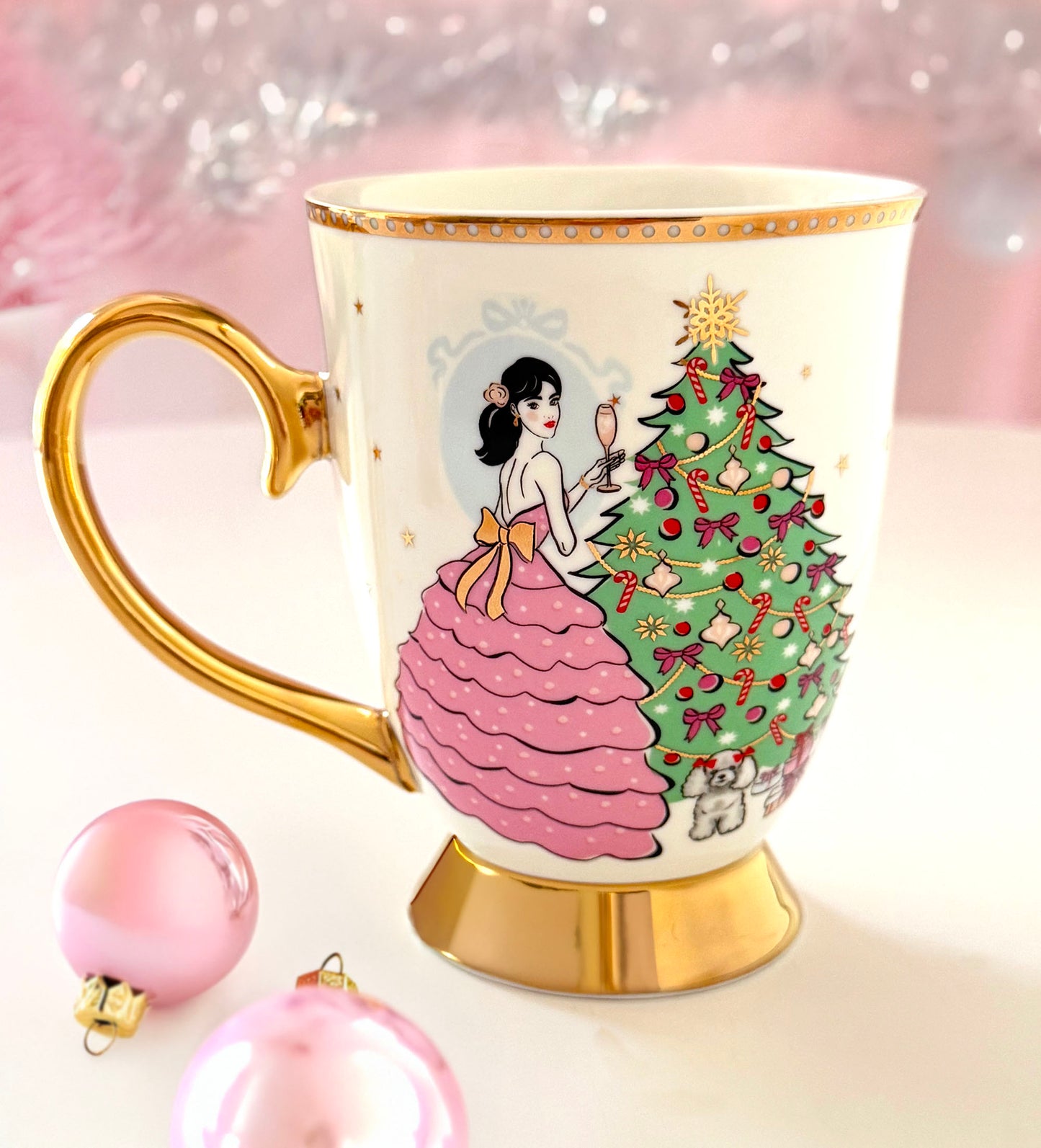 A Sparkling Christmas Mug  - Ivory