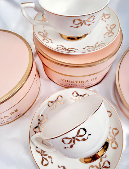 Ballet Bow Teacup & Saucer Set