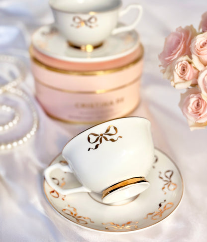 Ballet Bow Teacup & Saucer Set