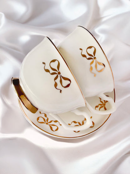 Ballet Bow Teacup & Saucer Set