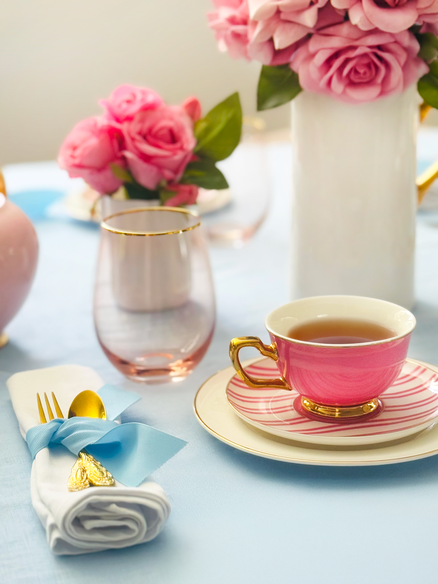 Teacup & Saucer Candy Pink