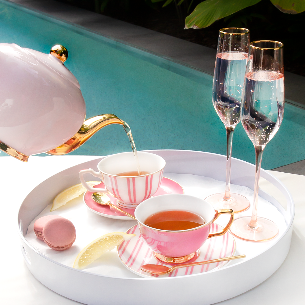 Teacup & Saucer Candy Pink – Cristina Re Designs