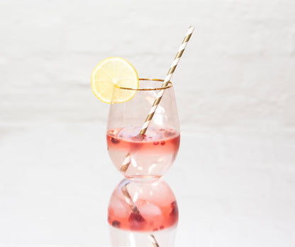 Tumbler Glasses Rose Crystal - Set of 2