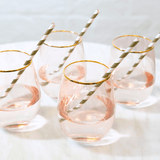 Tumbler Glasses Rose Crystal - Set of 2 - Cristina Re Designs