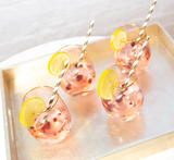 Tumbler Glasses Rose Crystal - Set of 2 - Cristina Re Designs