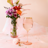 Wine Glass Rose Crystal Set of 2 - Cristina Re Designs