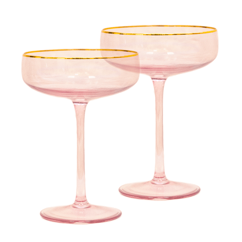 Coupe Rose Crystal - Set of 2 - Cristina Re Designs