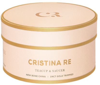 Teacup Polka Gold Ivory