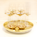 Wine Glass Estelle Gold Set of 2 - Cristina Re Designs