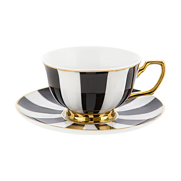 Teacup Ebony Stripes - Cristina Re Designs