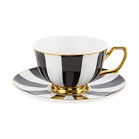 Teacup Ebony Stripes - Cristina Re Designs