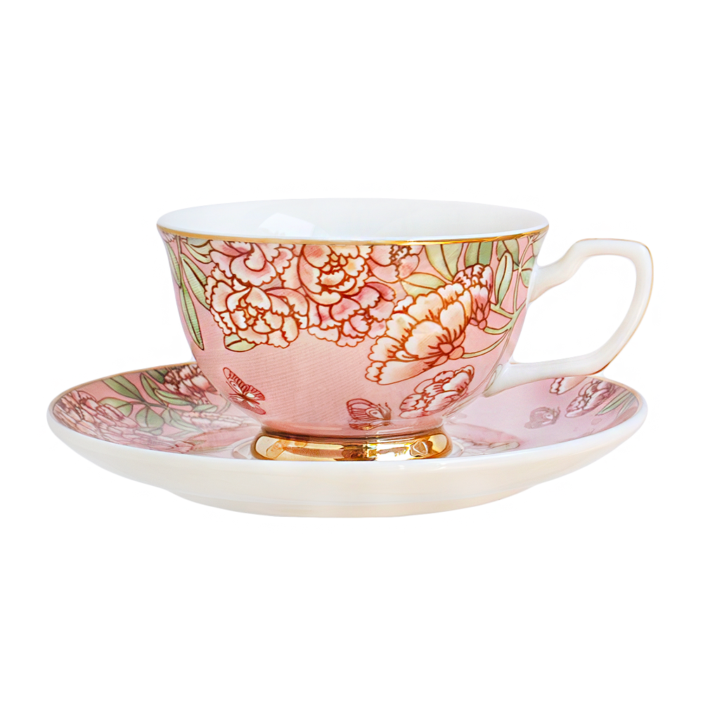 Teacup & Saucer Enchanted Butterfly