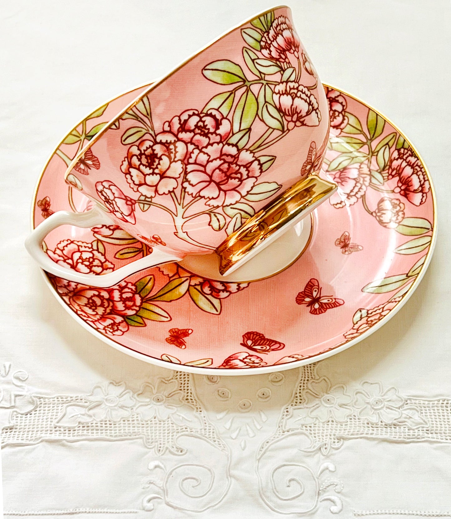 Teacup & Saucer Enchanted Butterfly