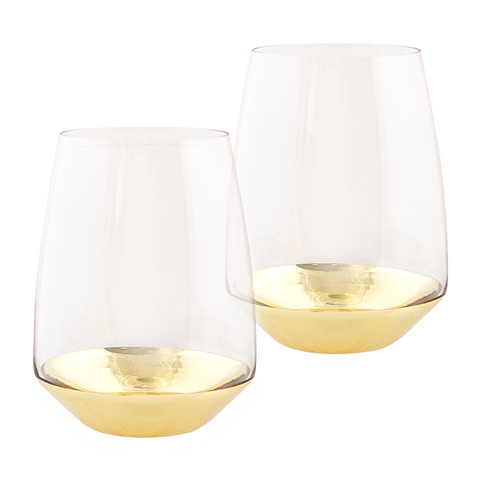 Tumbler Estelle Gold - Set of 2 - Cristina Re Designs