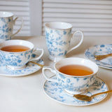 Teacup & Saucer French Toile