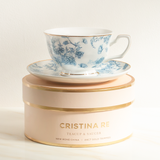 Teacup & Saucer French Toile
