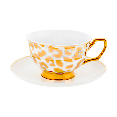Teacup Louis Leopard Gold - Cristina Re Designs