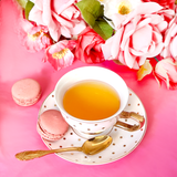 Teacup Polka Gold Ivory - Cristina Re Designs