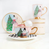 Teacup & Saucer Lucille's Christmas