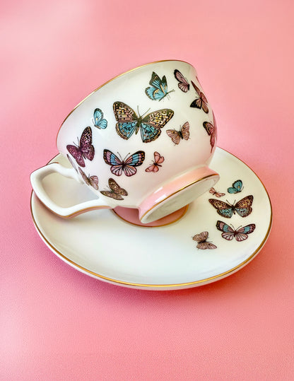 Papillon Teacup & Saucer