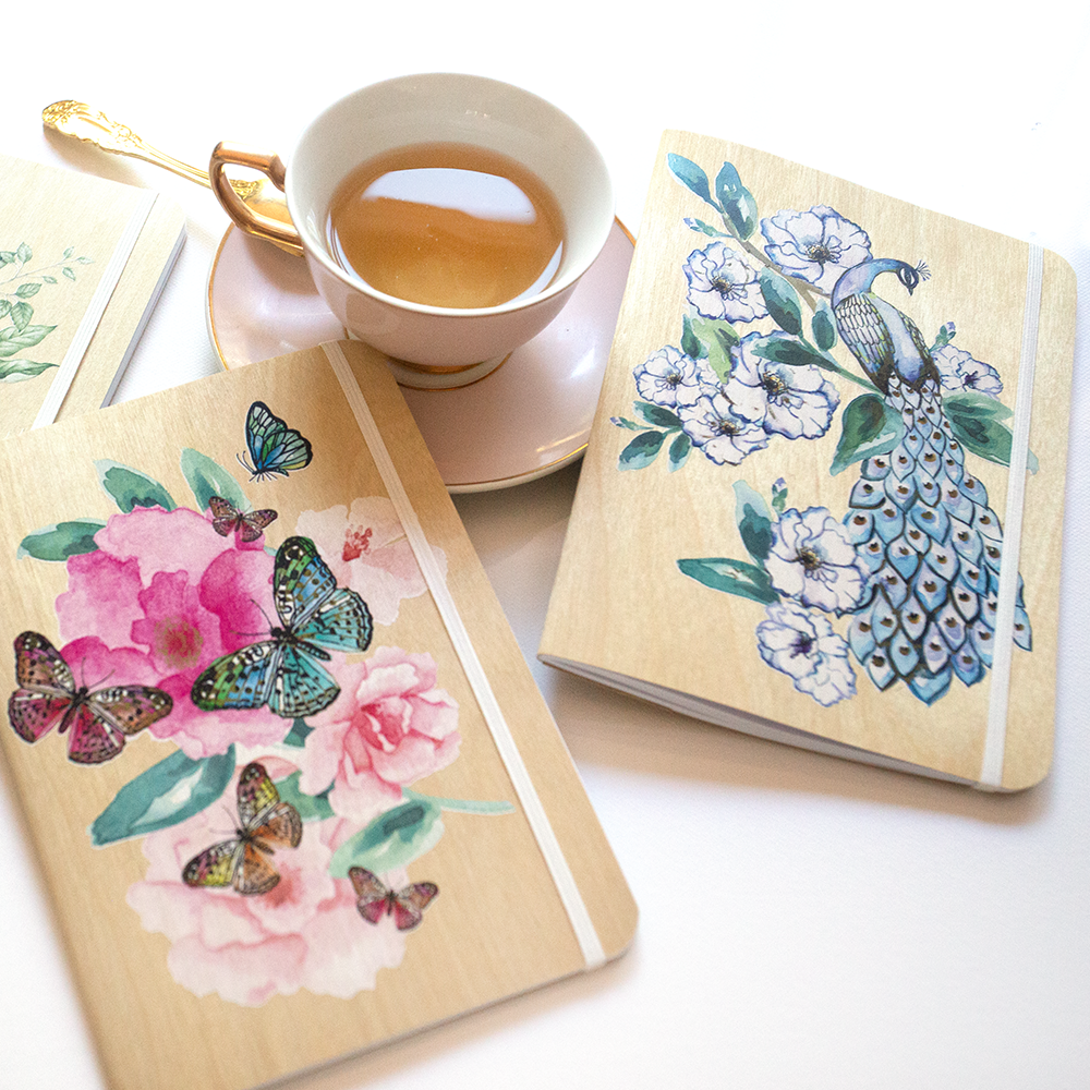 Peacock Garden - B6 Notebook