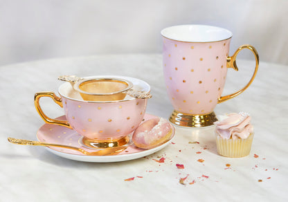 Mug Polka Gold Blush
