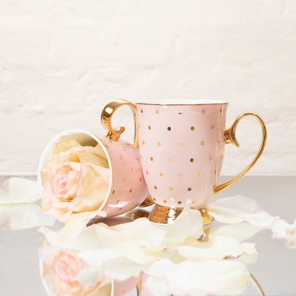 Mug Polka Gold Blush
