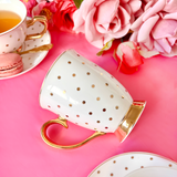 Mug Polka Gold Ivory