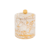 White Celestite Candle - Pomegranate