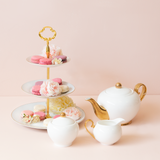 Sugar Bowl & Creamer Ivory - Cristina Re Designs