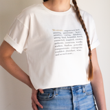 Organic Cotton T-Shirt Oversized Style - Definition of a Woman