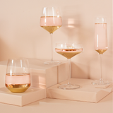 Wine Glass Estelle Gold Set of 2 - Cristina Re Design