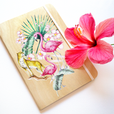 Flamingo Jungle - B6 Notebook - Cristina Re Designs