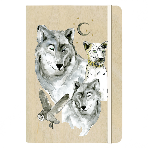 White Wolf - A5 Journal - Cristina Re Designs