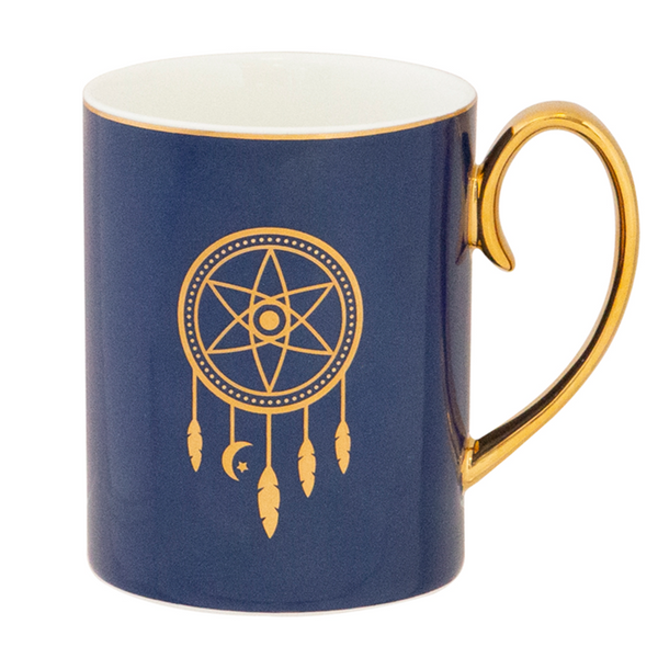 Dreamcatcher - Mug - Navy & Gold - Cristina Re Design