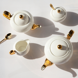 Sugar Bowl & Creamer Ivory - Cristina Re Designs