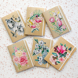 Parrots & Proteas - B6 Notebook - Cristina Re Designs