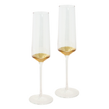 Champagne Flute Estelle Gold Set of 2 - Cristina Re Design