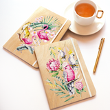 Parrots & Proteas - A5 Journal - Cristina Re Designs