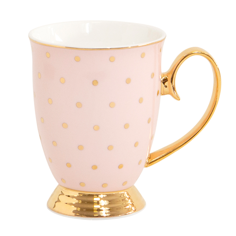 Mug Polka Gold Blush - Cristina Re Design