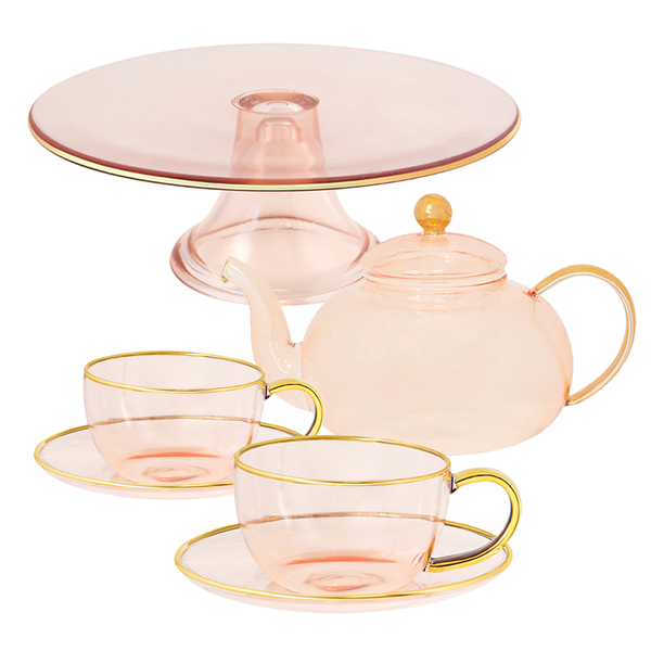 Rose Glass High Tea Gift Set