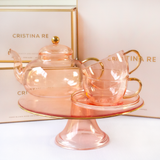 Rose Glass High Tea Gift Set