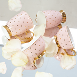 Teacup Polka Gold Blush - Cristina Re Designs