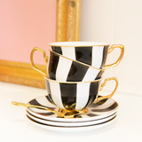 Teacup Ebony Stripes - Cristina Re Designs