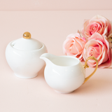 Sugar Bowl & Creamer Ivory - Cristina Re Designs