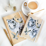 White Wolf - B6 Notebook - Cristina Re Designs