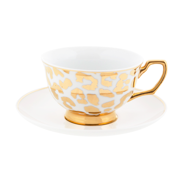 Teacup Louis Leopard Gold - Cristina Re Designs